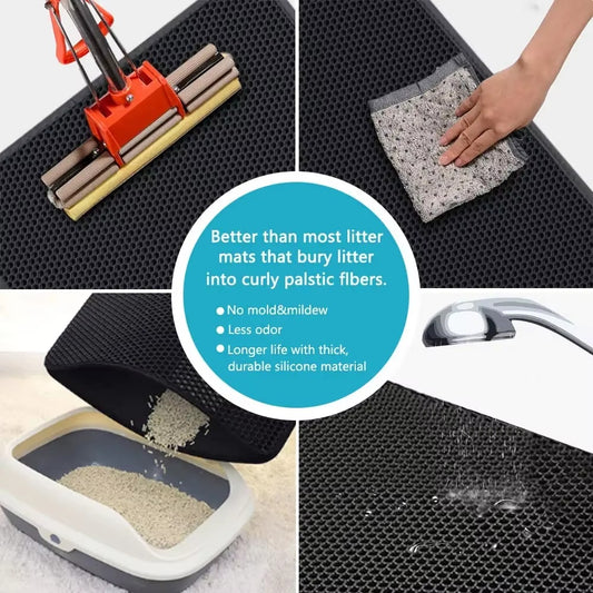 doublelayer waterproof cat litter — front view